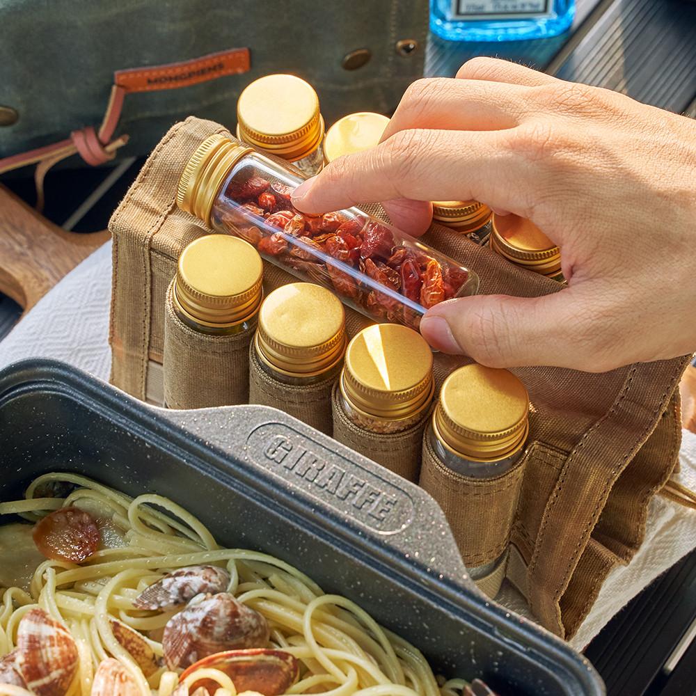 몽피엔스 캠핑 양념통 세트 캔버스 파우치 소스 조미료통 MPSCB02271