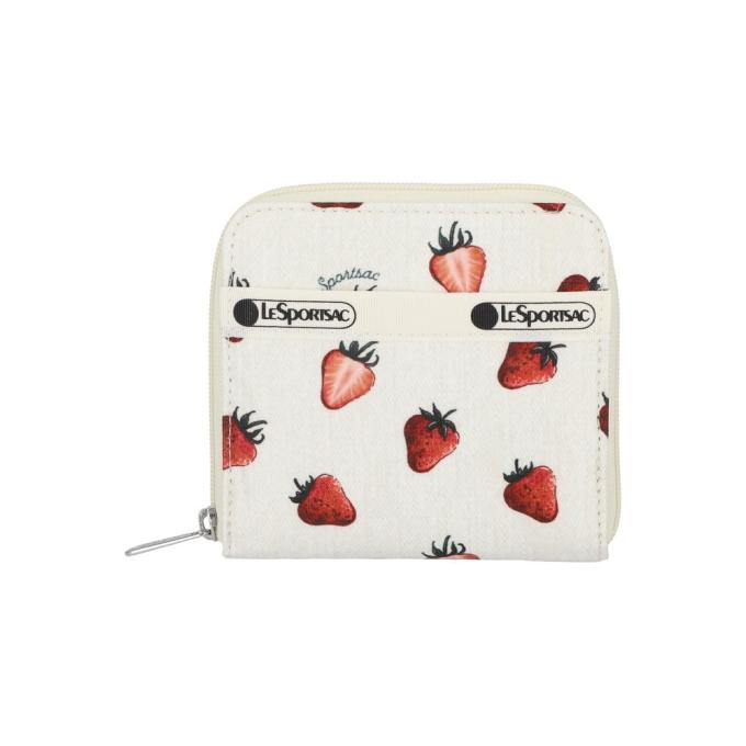 [LESPORTSAC] 비터스윗 베리 콤팩트 집 월렛