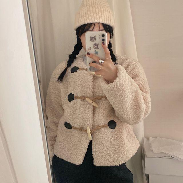 뽀글이 노카라 더블 떡볶이 자켓_일랑