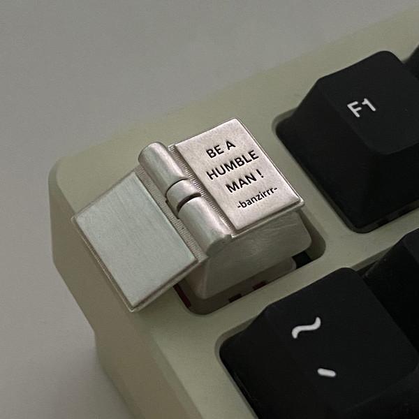 004 플랫북(매트) _ artisan keycap silver 925