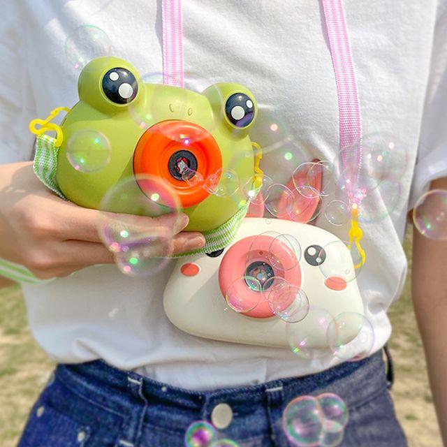 [특가/어린이 선물] 카메라비눗방울 멜로디 자동버블건 어린이 비누방울 리필용액