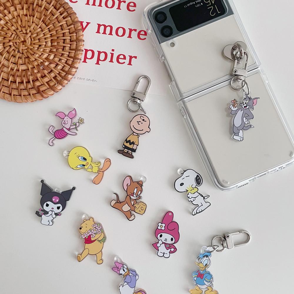 캐릭터 하트부착 포인트 제트플립3 키링 케이스