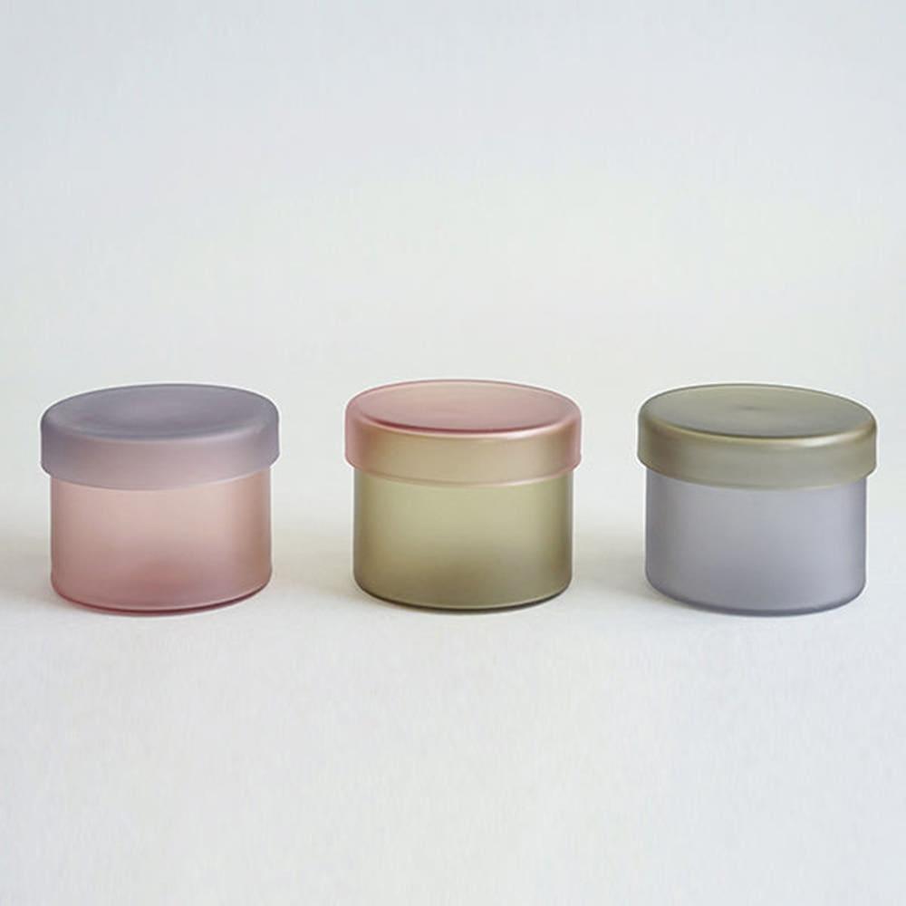 AXCIS 반투명 투톤 컬러 글라스 유리 캐니스터 수납정리함 2size / 엑시스