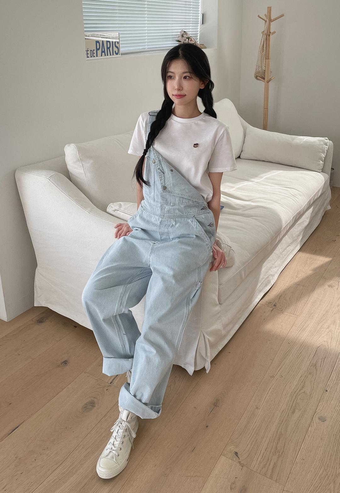 후아유 [인플루언서 PICK/25SS NEW] 데님 오버롤(F) / WHTJF2357F