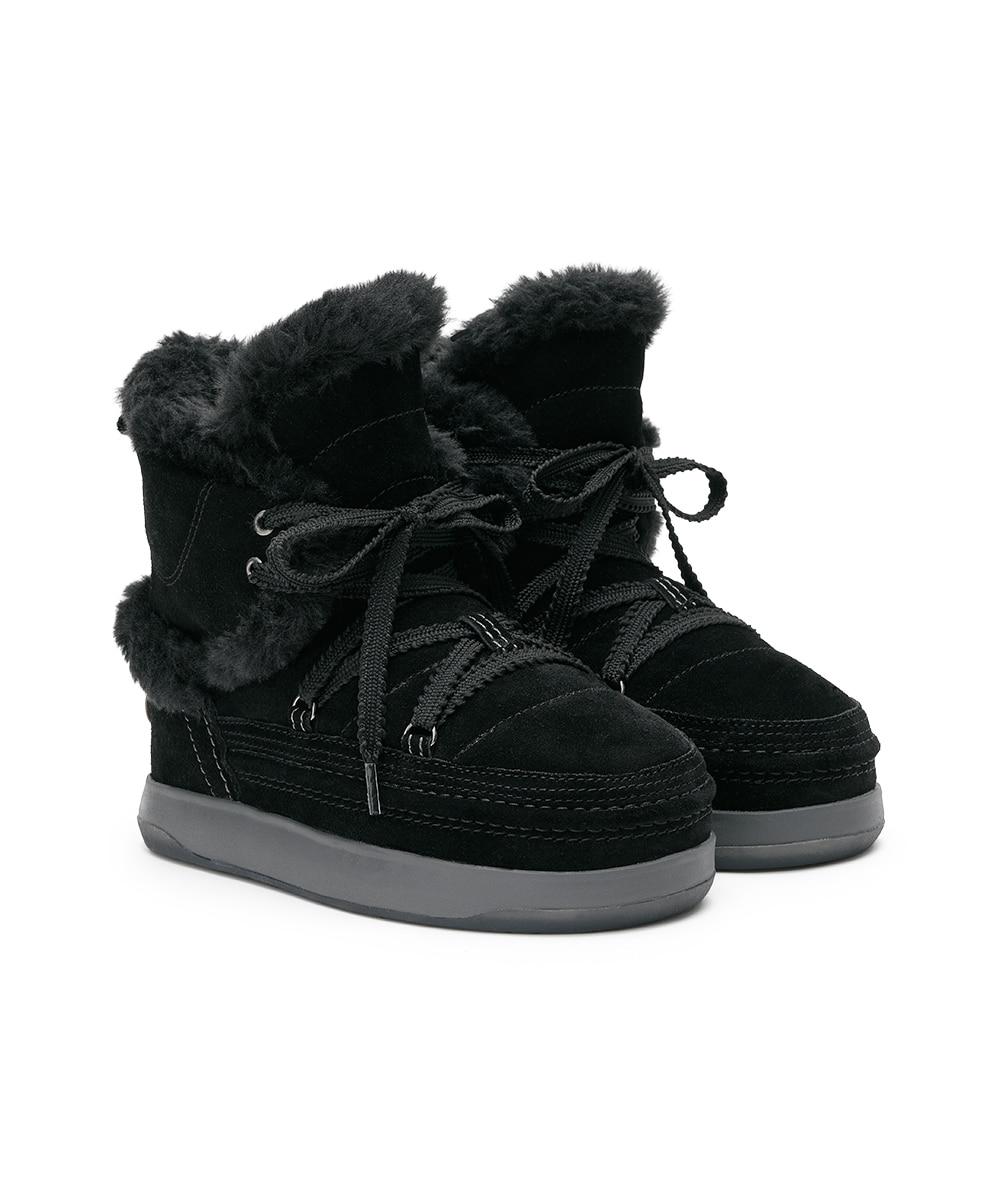 [NEW 10%] COCOON SUEDE BOOTS - BLACK