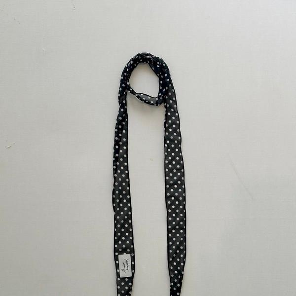 ARTIST DOT LONG SCARF (BLACK)