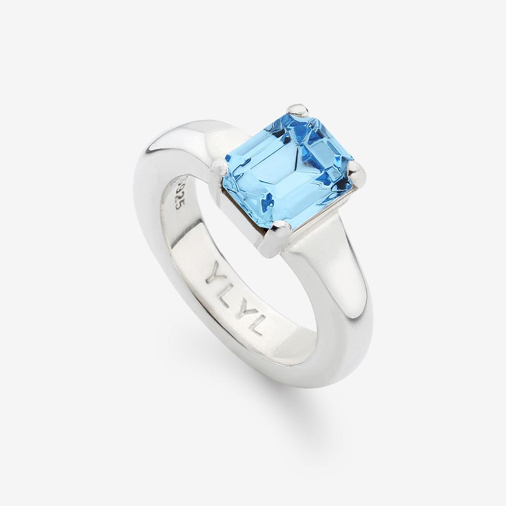 [YLYL Atelier] Foi ring Silver, AQUA