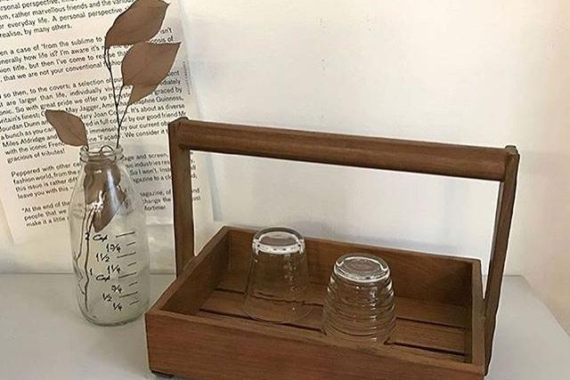 우드핸들 카페 서빙트레이