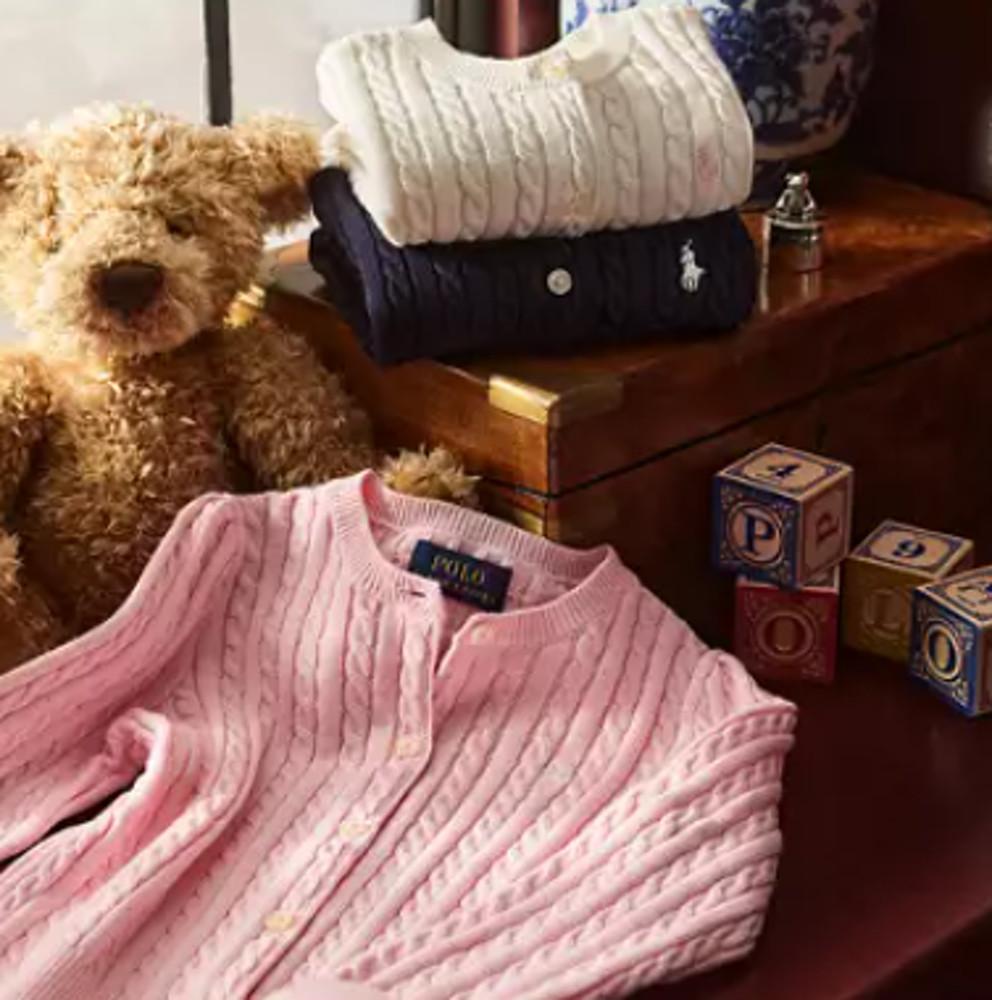 폴로 랄프로렌 걸즈 걸스 가디건 L,XL 꽈배기 케이블 니트 여성용 2024 신상컬러입고