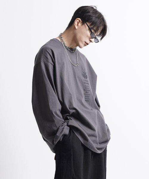 Dvil V2-DG 오버핏 긴팔티셔츠