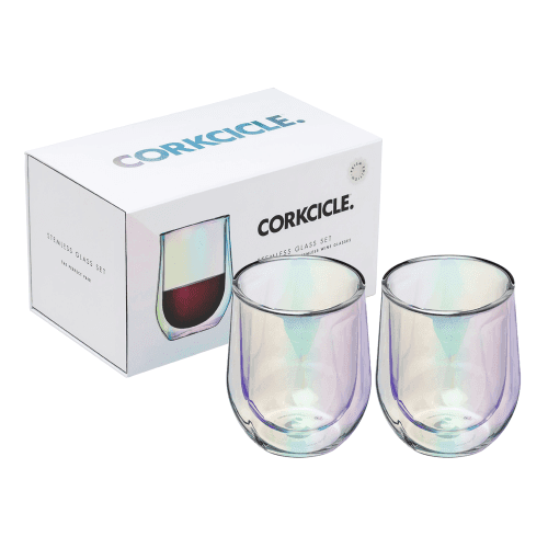 스템레스 글래스 와인잔  프리즘 더블팩 355mlx2개