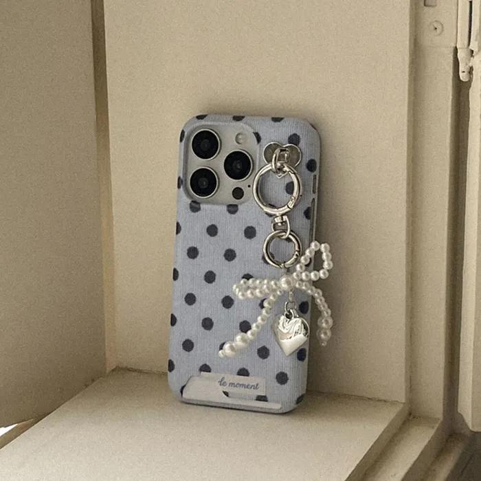 [SET] fabric dot 카드수납케이스+하트 태그홀더+키링