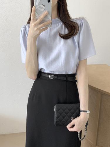 유라타임 [하객룩] 르에 실키 반팔 타이 블라우스