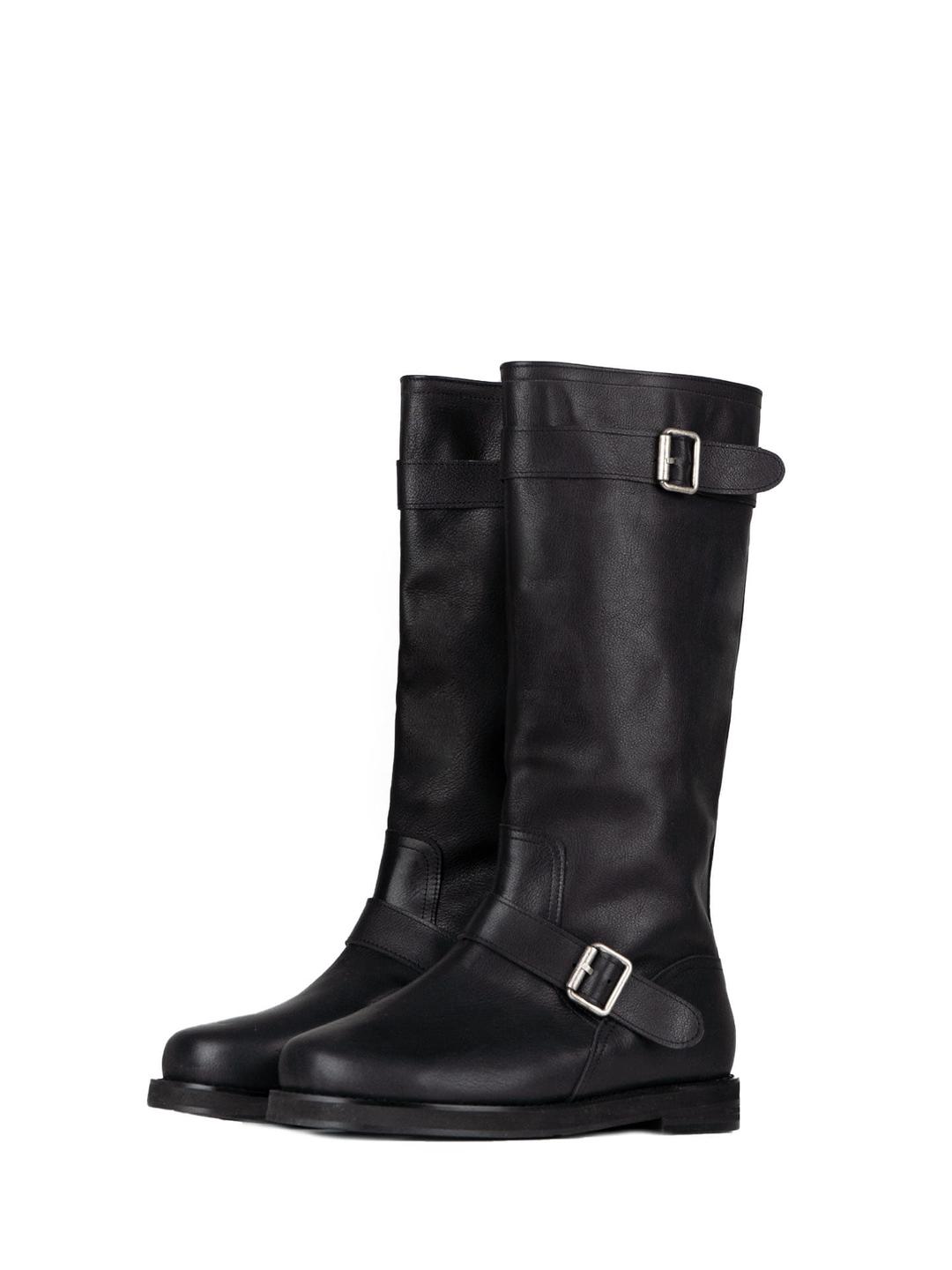 BIKER LONG BOOTS [ BLACK ]