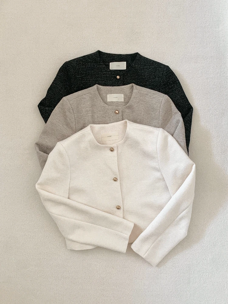 르안 트위드 자켓