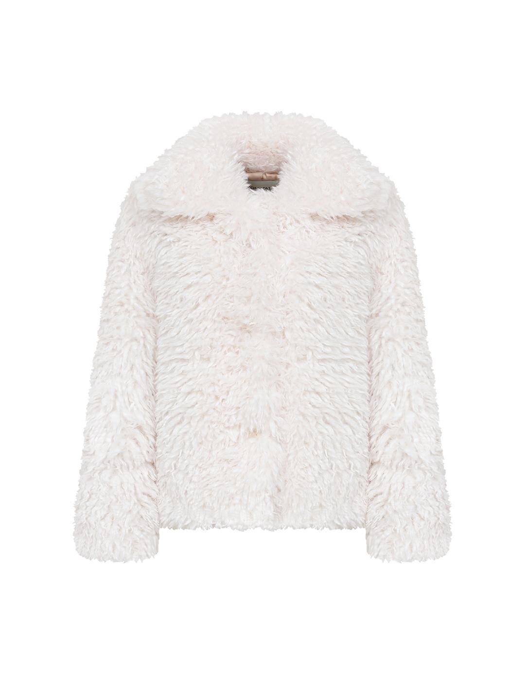 [2nd Re-Order 12/6 예약 배송]  Shaggy Faux Fur Jacket (Milk)