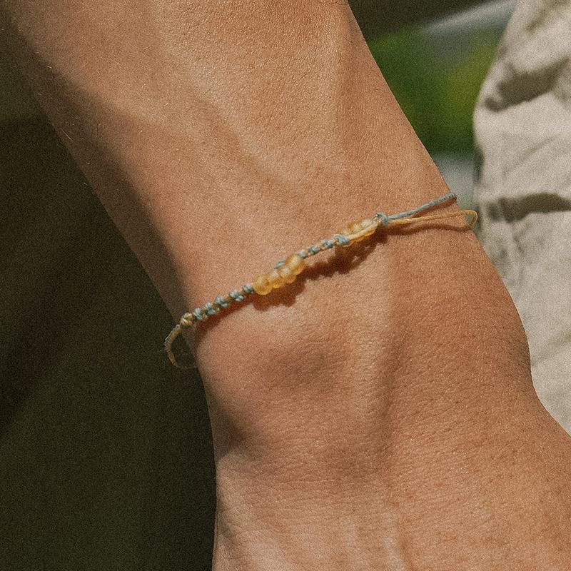 [뉴진스 하니 착용] bracelet 34 skyblue (비즈 실팔찌)