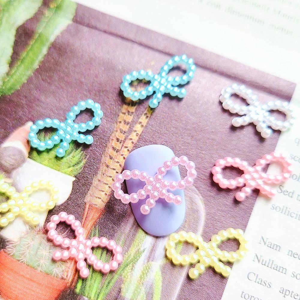 리본 진주프레임 네일 파츠 레진공예재료