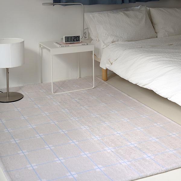 북유럽 바네사 극세사 체크 러그