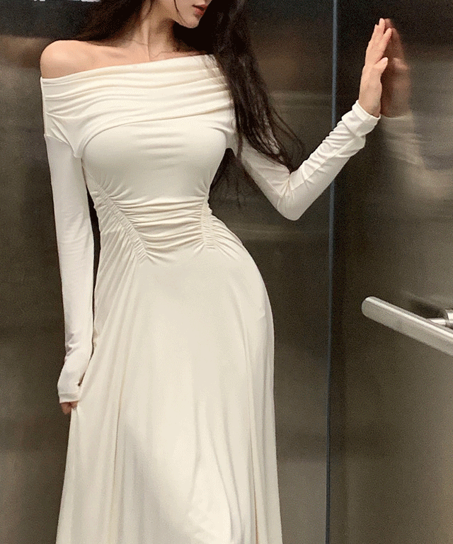 무배-치즈셔링 롱원피스 (봄,비치웨어,바캉스룩,결혼식,신학기,셀프웨딩,브라이덜)