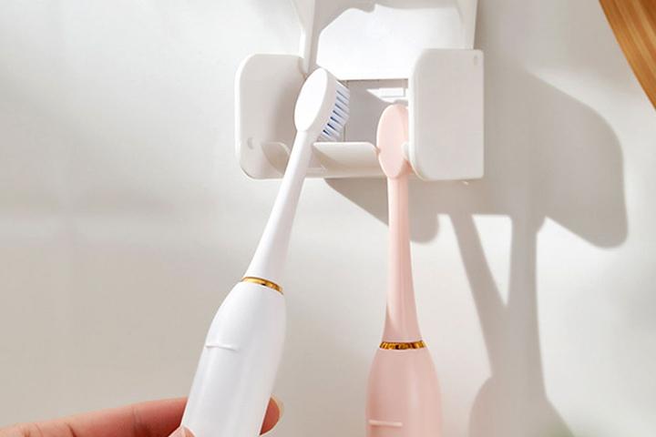 무타공 2구 칫솔걸이 거치대