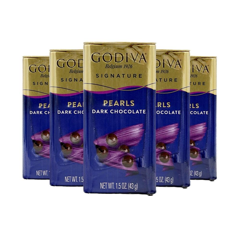 고디바 시그니처 펄스 다크 초콜릿 43g 5개 세트 Pearls
