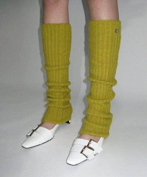 리브드 레그 워머_머스타드