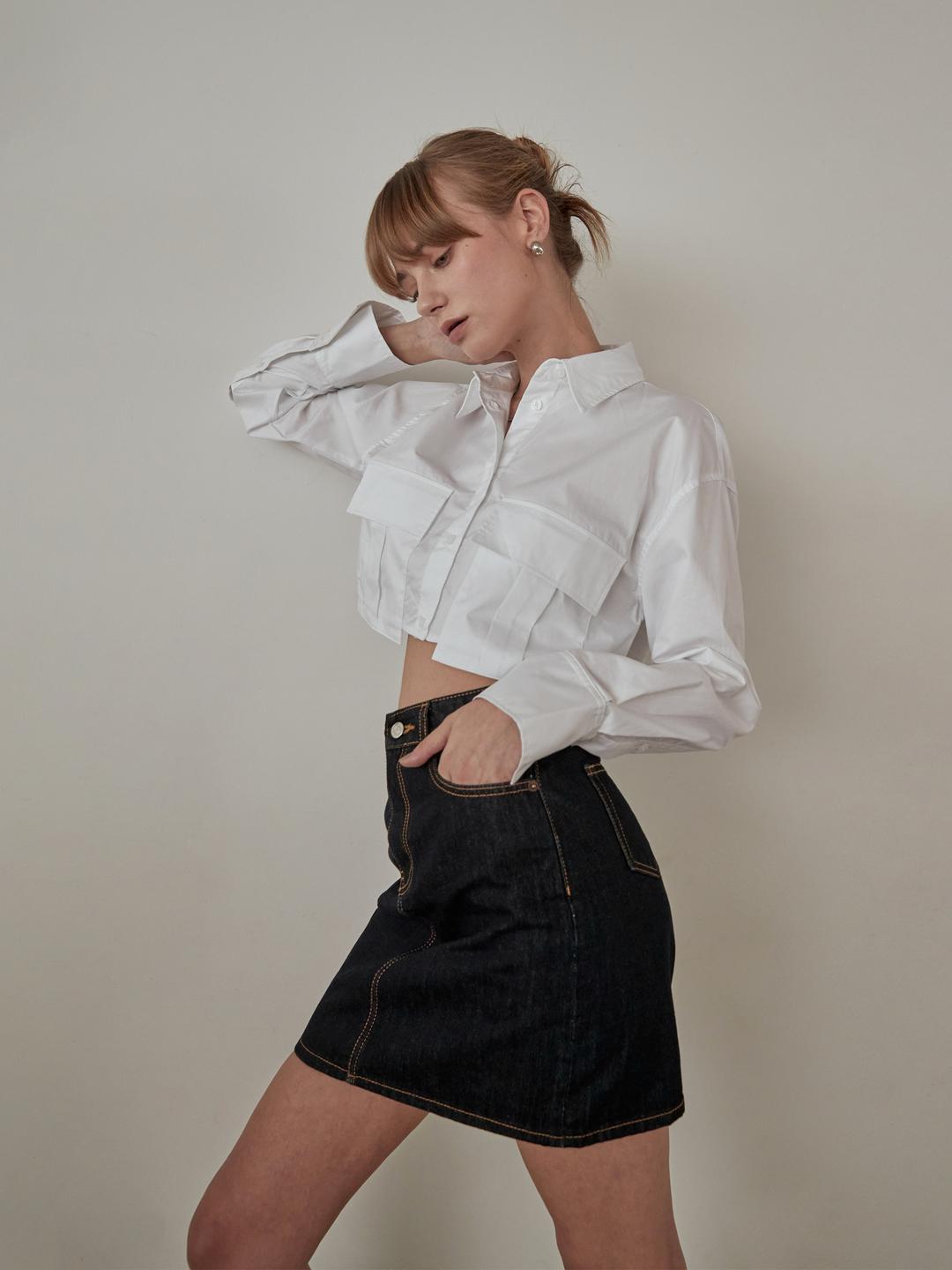 Indigo blue Skirt - SK002