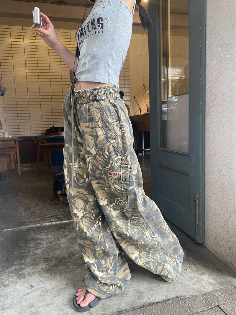 Camouflage Banding Cargo Pants