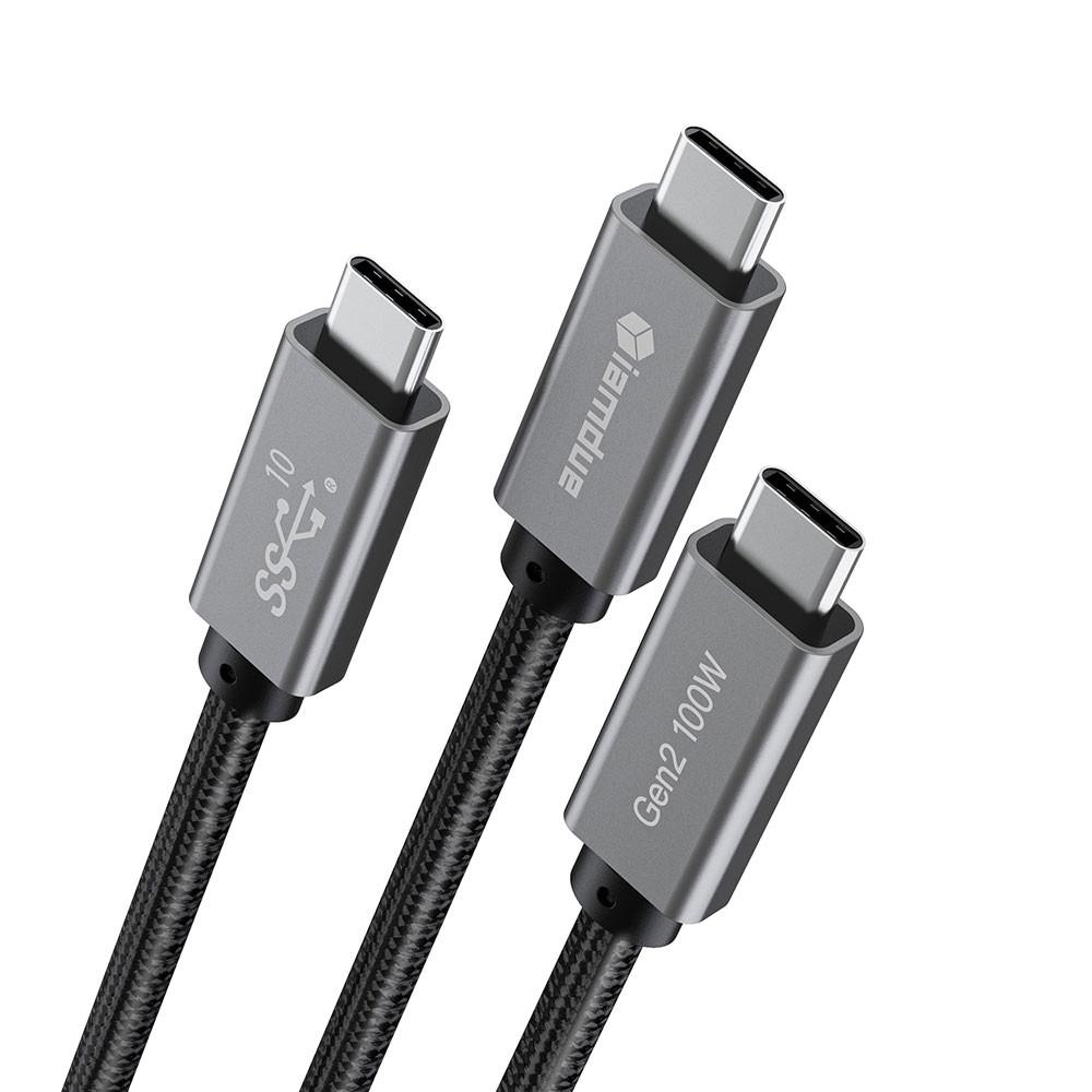 썬더볼트 100W C타입 고속 충전케이블 USB3.1 Gen2 100cm