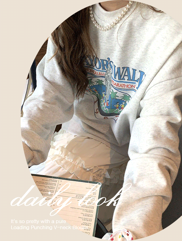 [가을🍁] 쉐이든 프린팅 오버핏 맨투맨 가을 간절기 래터링 나염 프린팅 루즈핏 오버핏 래글런 기본 베이직 라운드 배색 블록코어룩 보이프랜드핏 Y2K룩