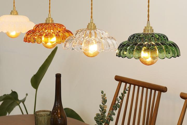 네이처 글래스 1등 소 4컬러 팬던트 식탁등