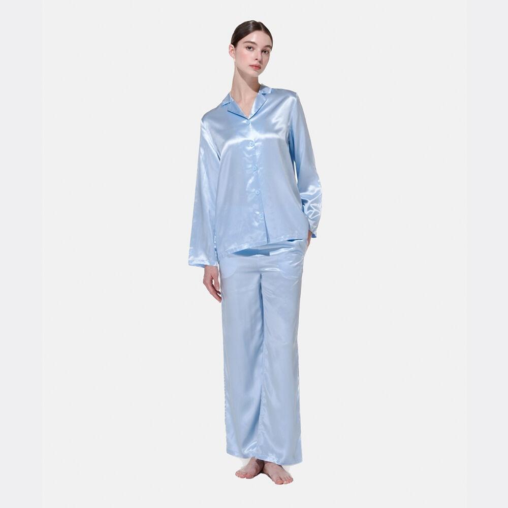 Lumiere Silk Pajamas Light blue