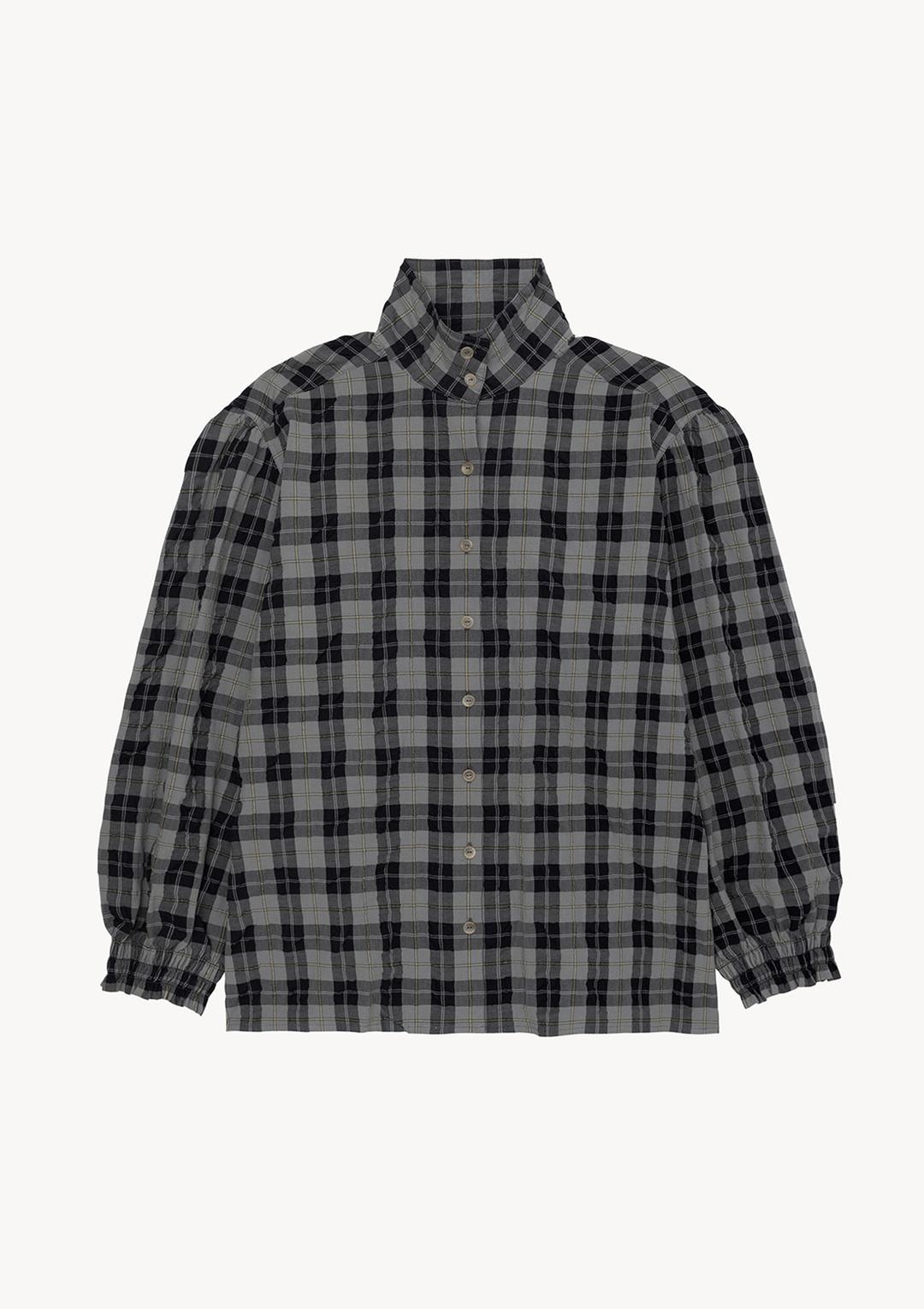 Plume Check Shirt in Gray
