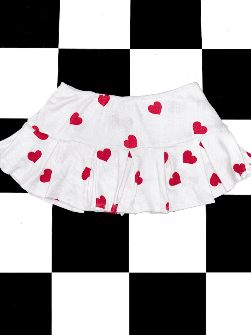 HEARTS POINTELLE SKORT