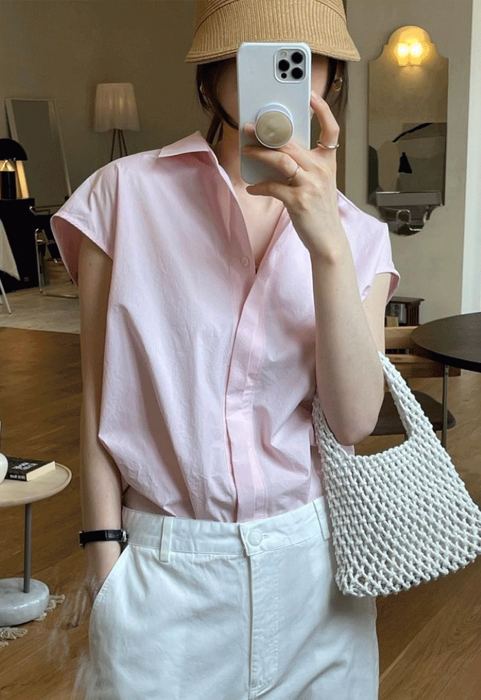 sleeveless cotton shirts