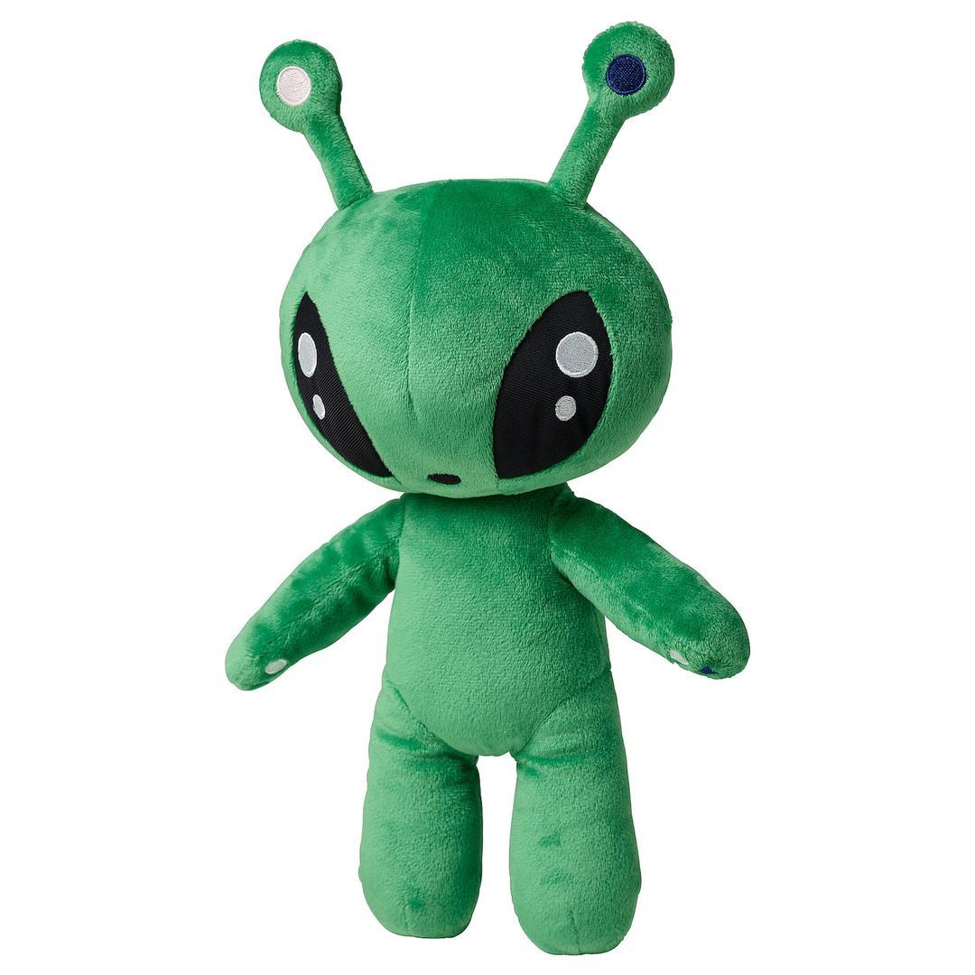 AFTONSPARV 아프톤스파르브 봉제인형 - 외계인/그린 34 cm