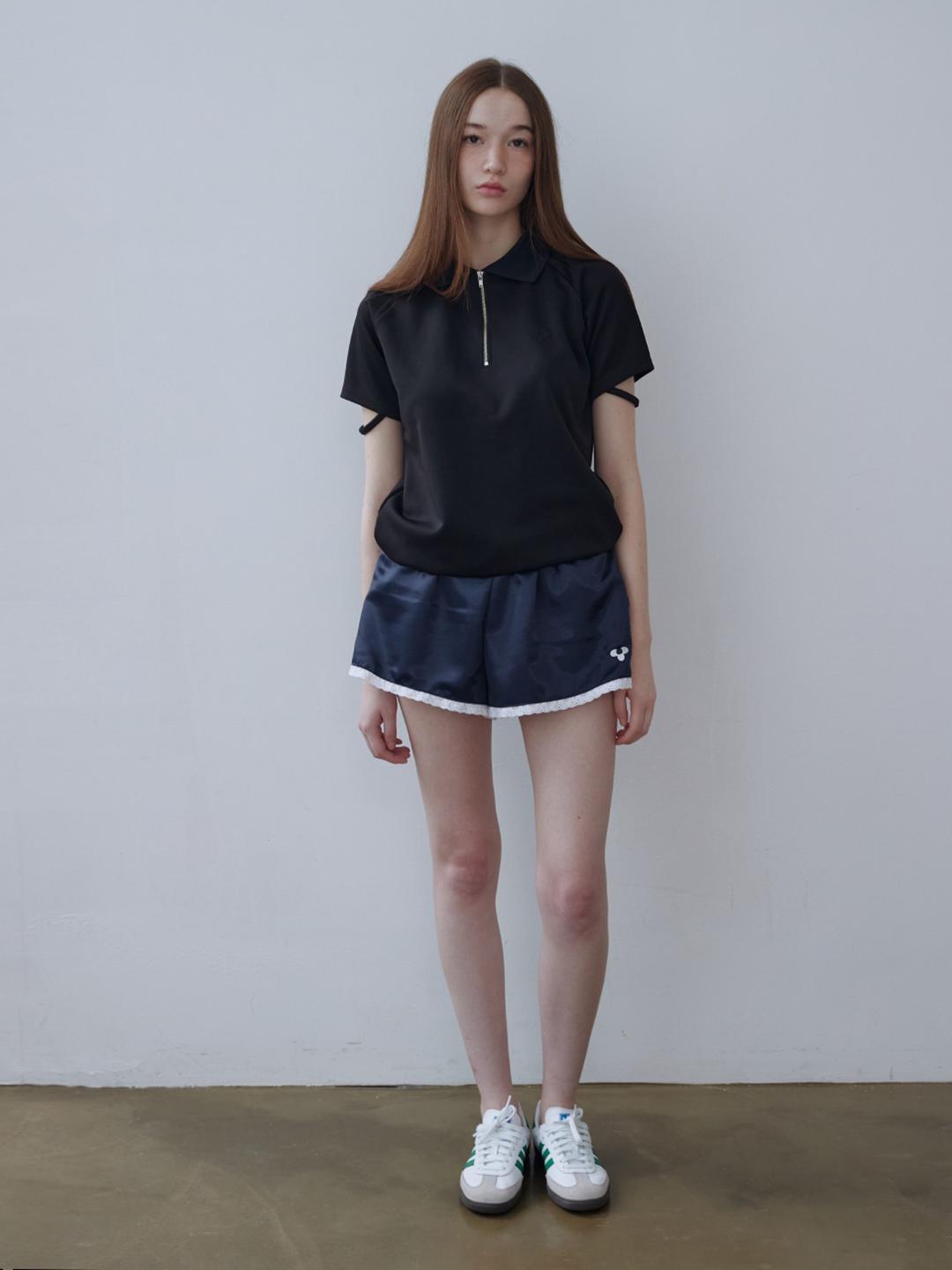 Satin Lace Trunk Shorts