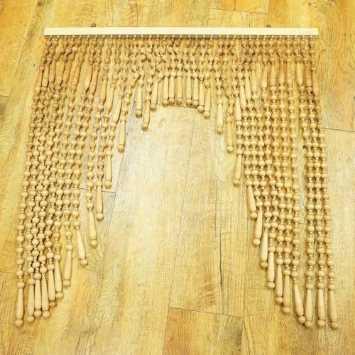 일본제 빈티지 타마 원목 노렌