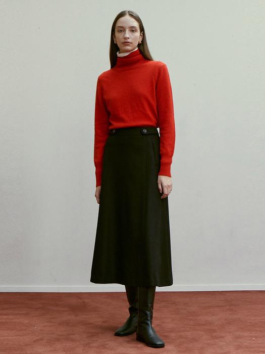 Wool-Ways 플레어 스커트 블랙