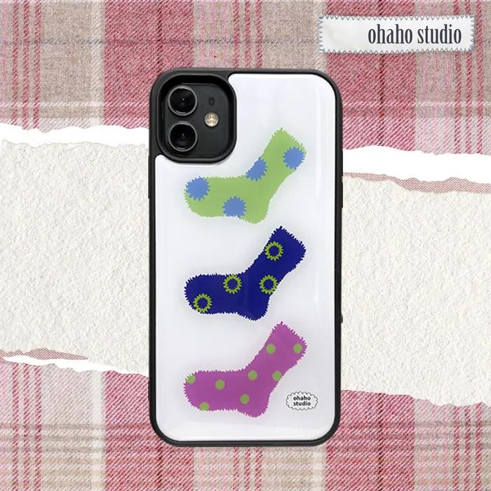 Fluffy Socks Phone Case (에폭시범퍼)