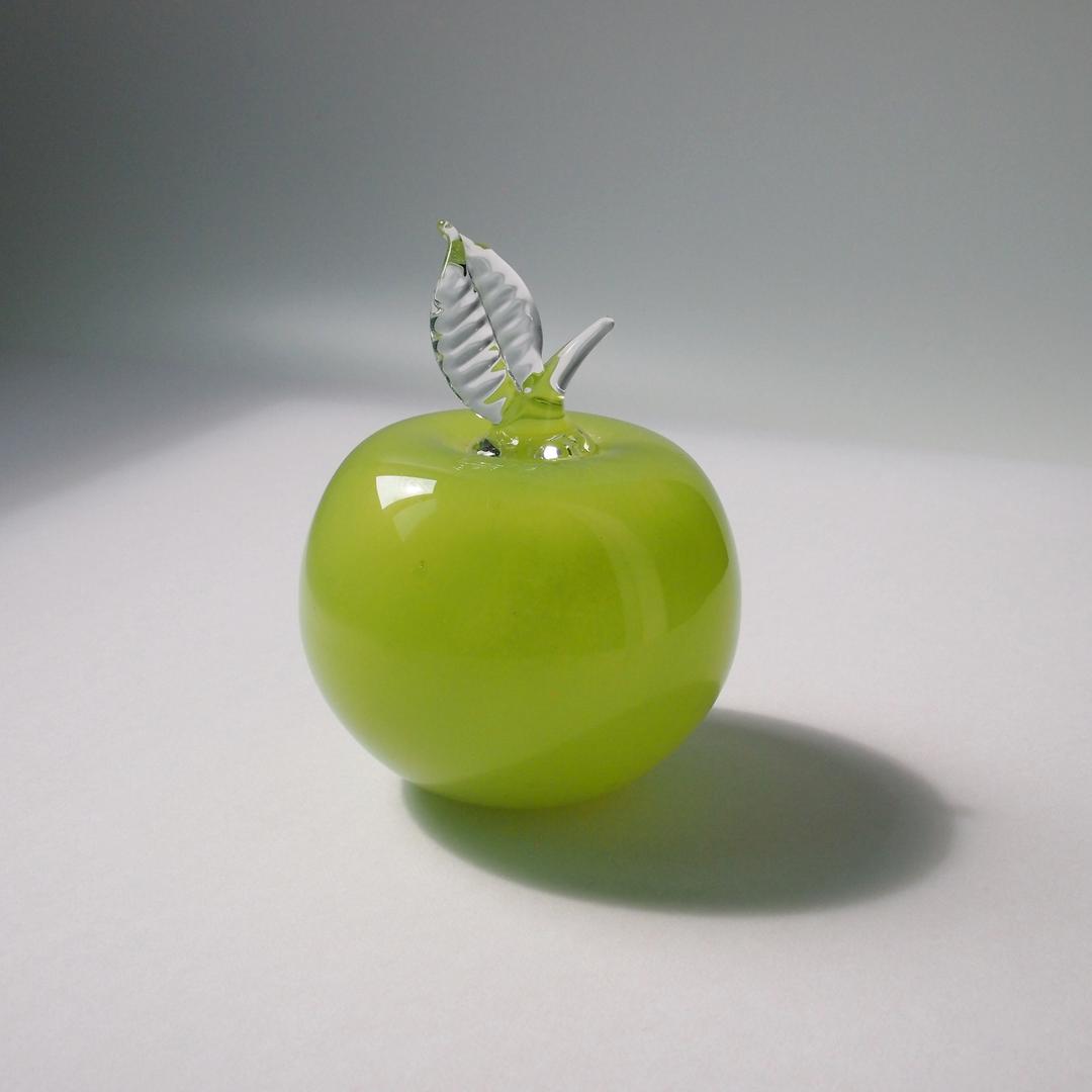 Vintage Hand blown glass apple paperweight