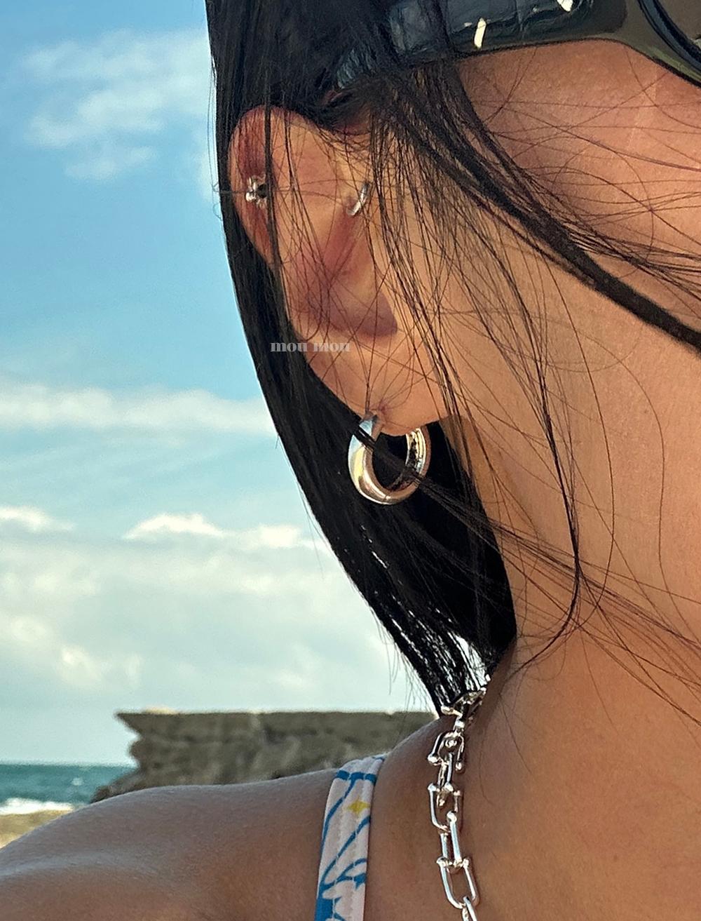 베이직 5 mm 링 귀걸이 5 mm hoop earring
