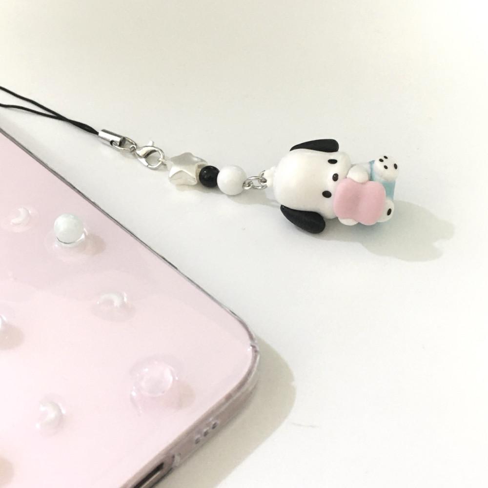 키라키링 쿠션 포챠코 키링 kirakeyring cushion pochacco keyring