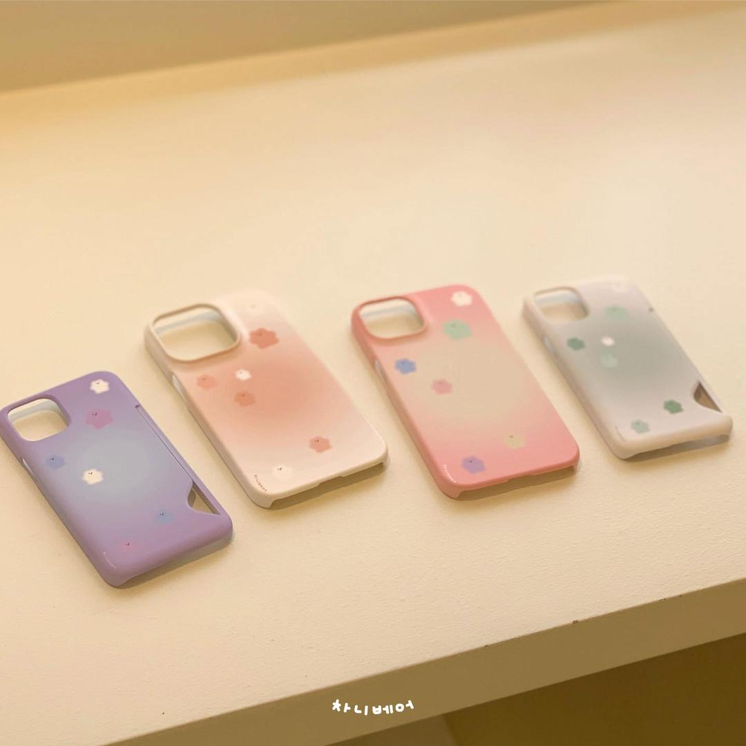 (Card/Hard) Blush chanibear phone case
