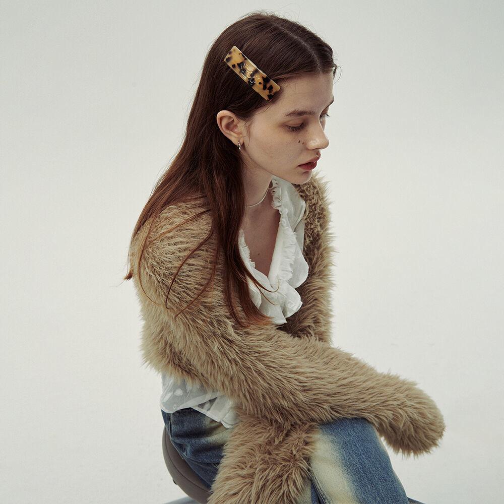 FUR BOLERO CARDIGAN