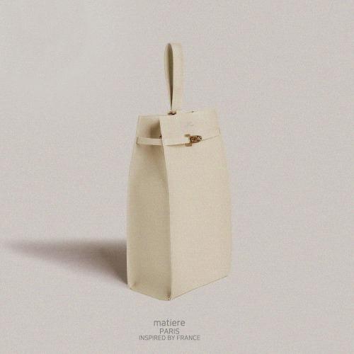 Matiere Wine bag 2-Hole Cream Ivory