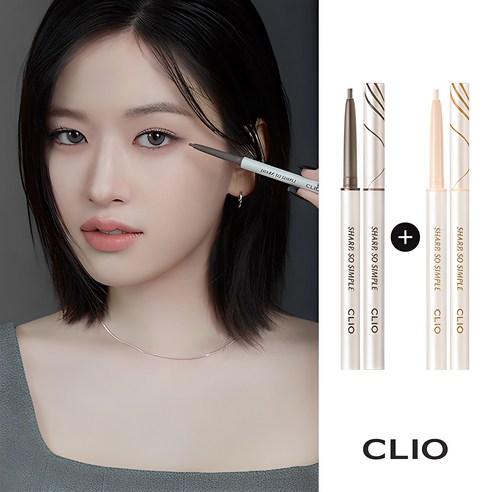 [1+1] 클리오 샤프 쏘 심플 워터프루프 펜슬 라이너 AD, 004 다크 브라운..., 1개 - 아이라이너 | 쿠팡