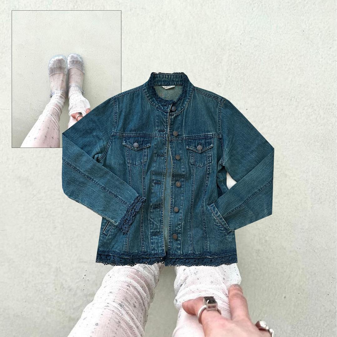 Lace Denim Outer...༺