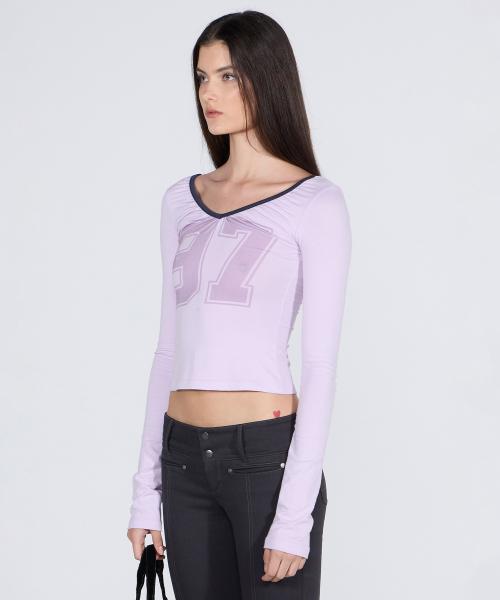 Scoop Back Strap Top Light Purple